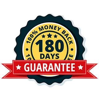 ProNERVE6 180-day money-back guarantee badge