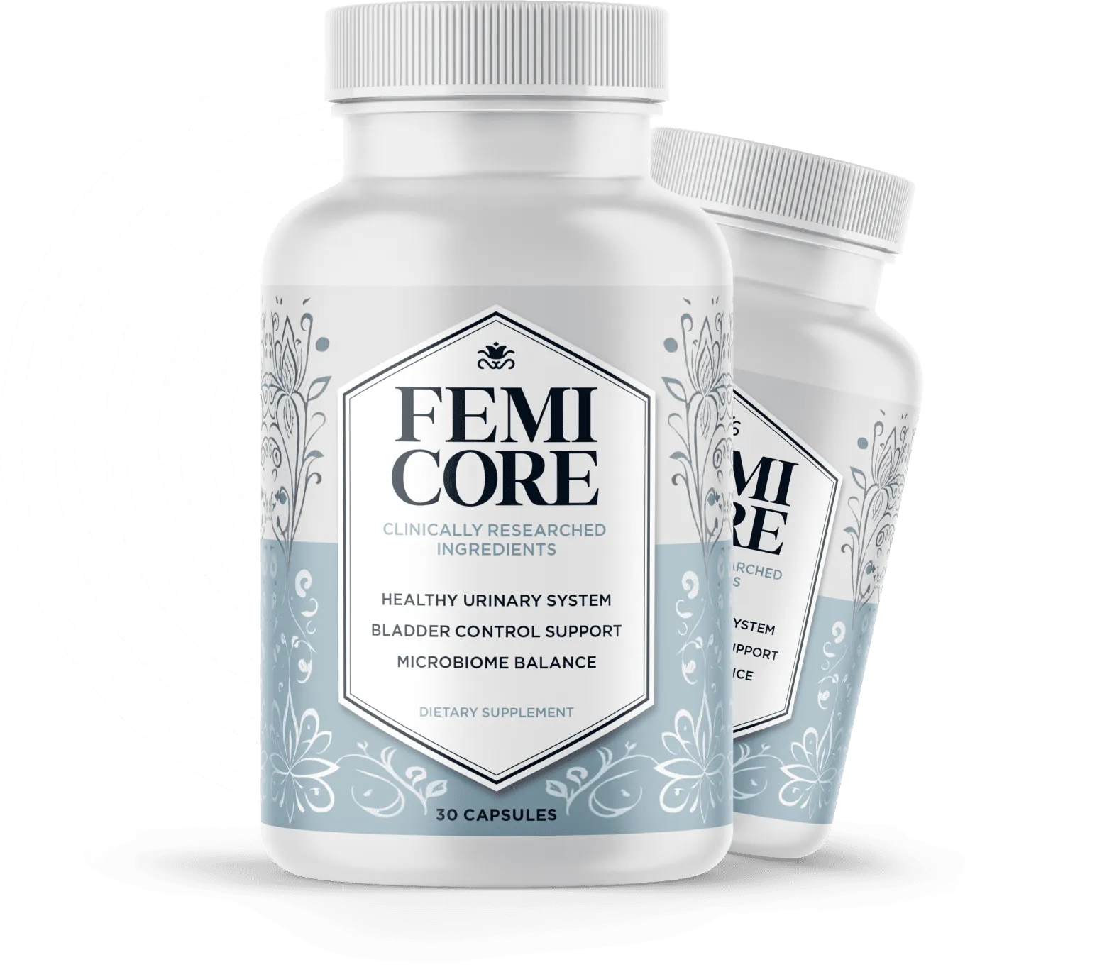 FemiCore supplement bottles